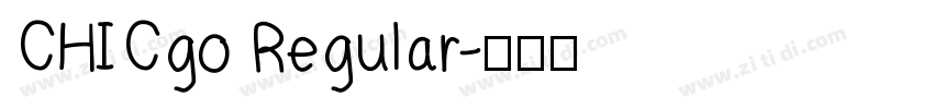 CHICgo Regular字体转换